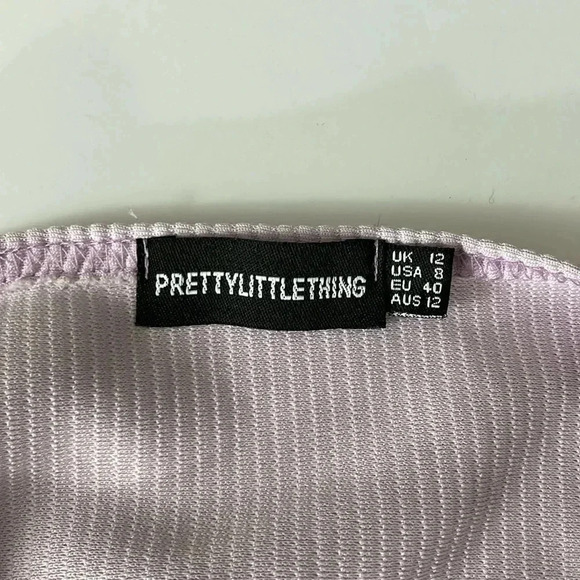 Pretty little thing size 8 light lilac zip up jacket - Picture 5 of 7